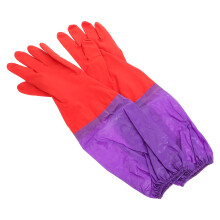 2Paires Aquarium Longs Latex Multiples Couleurs Protection Bras