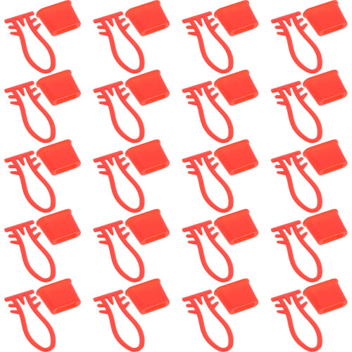 600Pcs Red Plastic Egg Mesh Bag Clasps Reusable Hooks for Home Use