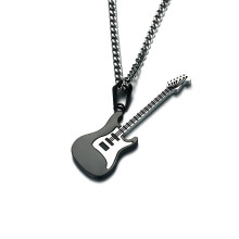 2Stk Schwarze Gitarren Anhänger Für Pulloverkette, Robust