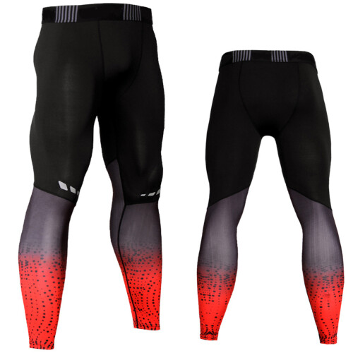 3Stk Herren Leggings Kompression Elastisch Für Sportlauf