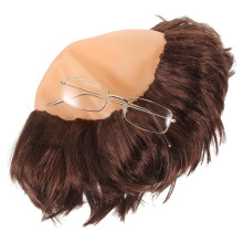 4Sets Herren Glatze Perücke Monk Party Cosplay Leicht Bunt