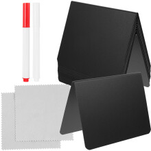 5Sets Schwarze Mini Aus Kunststoff, Portable Schreibtafeln