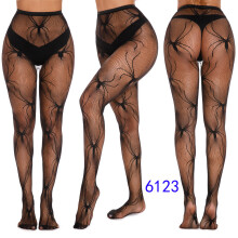 (Style 10) Women Halloween Mesh Stockings Suit Mesh Jumpsuit Skeleton Festival Ghost Cospay