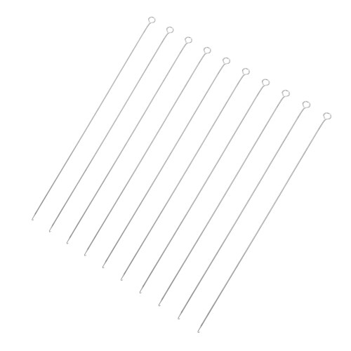 20Pièces Aiguilles Beads Acier Outils Argent DIY Perlage