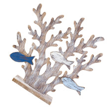 2Pièces Décor Marin Arbre Corail Bois Élégant Pour Intérieur