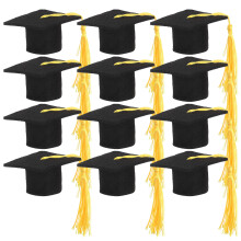 48Pièces Ornements Chapeaux De Graduation En Papier Pour Décor