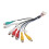 4Pièces Faisceau Rca 20 Broches Plastique+alliage Audio Multi 1