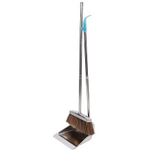2Ensembles Balai Pelle Acier Nettoyage Maison Argenté
