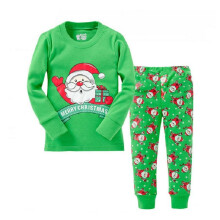 (Green,95 Child)Otoño Niños Navidad Pijama Conjunto Múltiples Patrones Algodón Ropa Mezcla