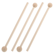 6Pairs Beige Wooden Drum Sticks for Drumming Durable and Reliable