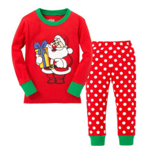 (Red,110 Child)Otoño Niños Navidad Pijama Conjunto Múltiples Patrones Algodón Ropa Mezcla