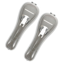 8Pcs Compact Portable Manual Razor Cases Grey Travel Storage