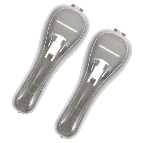 8Pcs Compact Portable Manual Razor Cases Grey Travel Storage