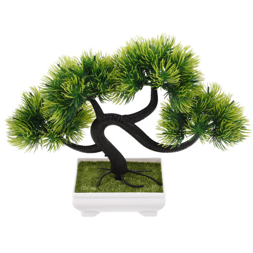 2Pz Bonsai Artificiale Colorata in Per Tavolo