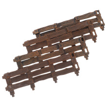20St Realistisch Bruin Mini Hek Uit PVC Voor Micro Landschap En Decor