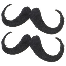 6Pièces Moustaches Fausses Décoratives Pour Fêtes Et Spectacles