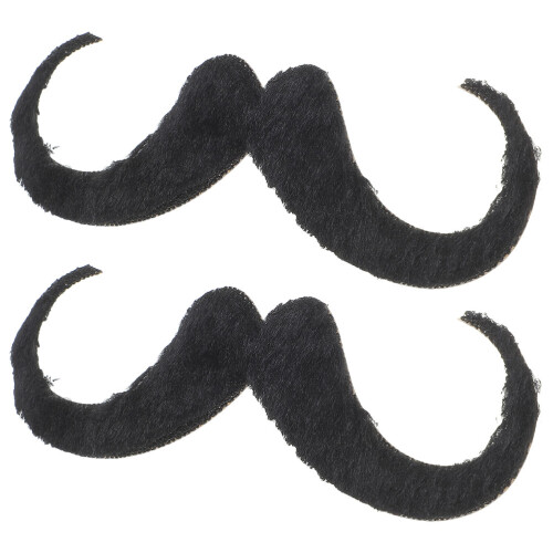 6Pièces Moustaches Fausses Décoratives Pour Fêtes Et Spectacles