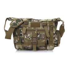 (CP Camo)Tactical Shoulder Bag Tactical Messenger Bag Outdoor Travel Bag 12 Inch Laptop
