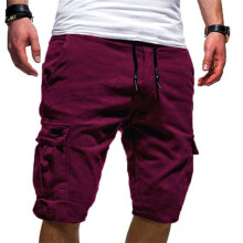 (Purple,3XL)Pantalones Cortos Carga Para Hombres Verano Informales Jogger Deporte Ejército Combate Entrenamiento Pantalones