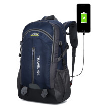 (Dark Blue)40l With Usb Breathable Charging Outdoor Sport Travel Camping Hiking Backpack