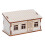 4Pièces Kit Miniature En Bois Beige Pour DIY 1