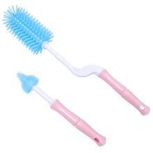 1Ensemble Brosse Silicone Pour Nettoyage Bébé