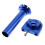 3Stk Gasgriff Blau Cnc Aluminium Langlebig Universal Passend 1