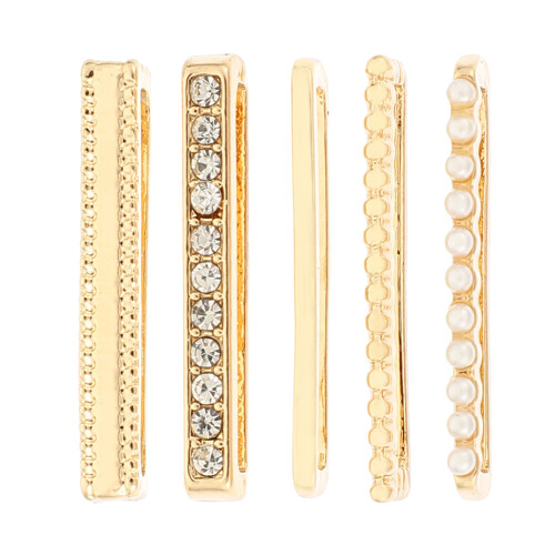 4Sets Elegante Goldene Uhrarmband Loops, Schmuckringe Für