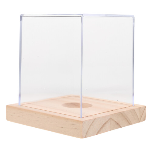 2Pièces Coffret Baseball Avec Socle Bois Pour