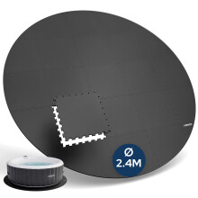 AREBOS Spa Pool Floor Protection Mat, Round, Ø 240 cm | Eva Whirlpool Mat as Puzzle Mat | Insulating & Anti-Slip Floor Mat