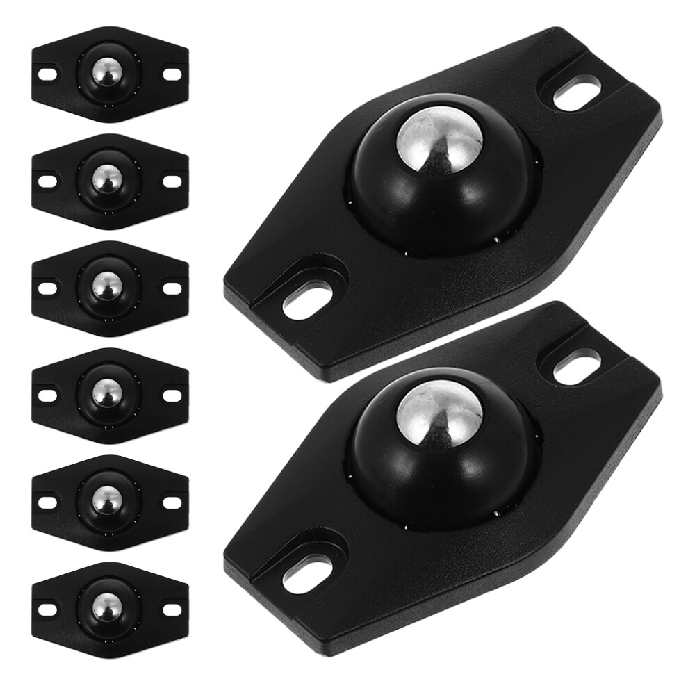 40Pcs Universal Black Plastic Adhesive Mini Caster Wheels For Cabinets 3642236550408