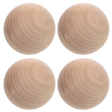 8Pièces Sphères En Bois Massif Beige Pour Projets DIY Décoration