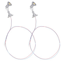 8Pièces Lampes Signal Rue Train Mini Acier Jouet Éducatif Argenté