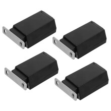 8Pcs Magnetic Cabinet Door Catch Black Plastic Push Open Latches