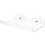 2Pcs White Acrylic Floating Shelves for Bathroom Kitchen Wall Storage 1