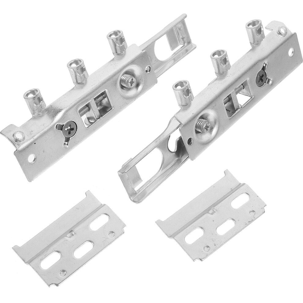 4Sets Strong Silver Steel Cabinet Door Hinges Hidden Durable Home Use 3653710838882