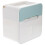 2Pcs White ABS PVC Toilet Paper Storage Box Adhesive Wall Organizer 1
