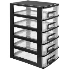 2Pcs Multi Plastic Storage Drawers Organizer Box for Desk and Vanity