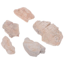15Pcs Lightweight Beige Quartz Rocks for Terrarium and Desktop Display