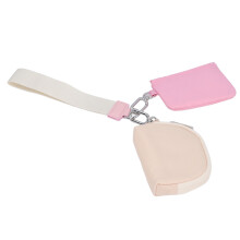 Geldbörse mit zwei Fächern und Armband 12x9/11x8 cm, 21 cm Armband