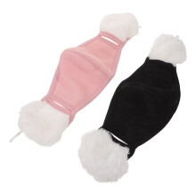 4Pcs Two-in-One Winter Mask with Ear Warmers for Hiking and Biking