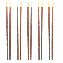 20Pairs Reusable Long Wood Chopsticks for Frying, Hot Pot, and Noodles