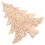 5Pcs Beige Wooden Christmas Tree Ornaments Rustic DIY Tabletop Decor 1