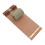 1Set Rustic Olive Green Memo Note Holder with Wall Rack and Paper Roll 1
