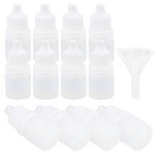 24St Draagbare Plastic Druppelflessen Wit Voor Opvullen En Opslag