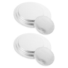 16Stk Runde Cake Boards Silber Vielseitig Für Kuchen & Gebäck