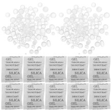 300Stk Weißer Silicagel Beutel Feuchtigkeitsabsorber Für Haushalt