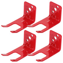 20Pièces Support Extincteur Mural Rouge Renforcé Design Visible