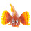 5Pcs Realistic Orange Fish Models Plastic Simulation Animal Figures 1