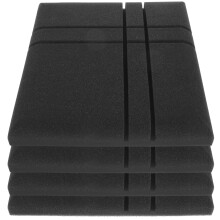 12PiĂšces Panneaux Absorbants Sonores Mousse Noire Faciles Ă Installer